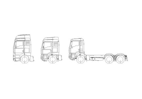 Download Drawing Man Tga 6x4 Chassis Truck 2001 In Ai Pdf Png Svg Formats