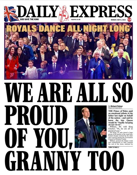 Daily Express Front Page 8th Of May 2023 Tomorrows Papers Today