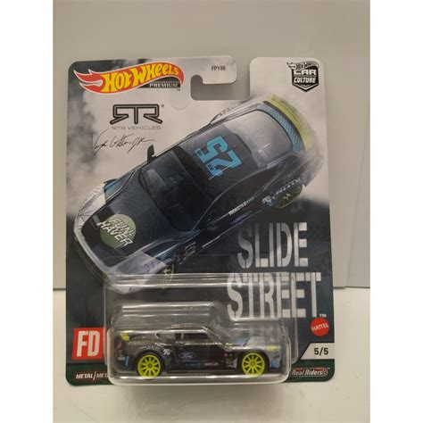 FORD MUSTANG 2020 RTR SPEC 5 5 5 SLIDE STREET 1 64 HOT WHEELS PREMIUM