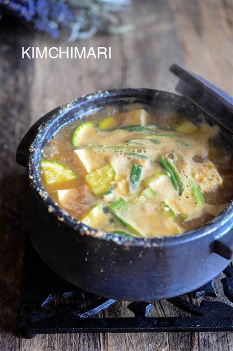 Doenjang Jjigae - Korean Soybean Paste Stew - Kimchimari