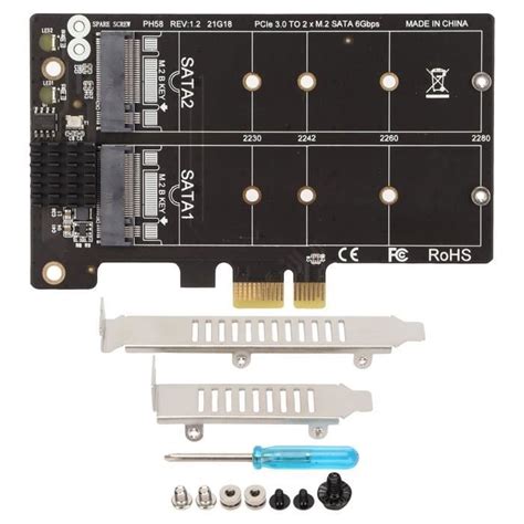 Fdit Carte Adaptateur Ssd Carte Adaptateur Pcie Vers M Ngff Sata