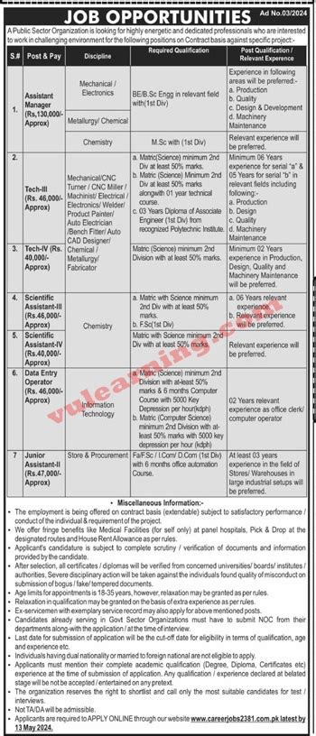 Careerjobs2381compk Jobs 2024 Apply Online PMO NESCOM Assistant