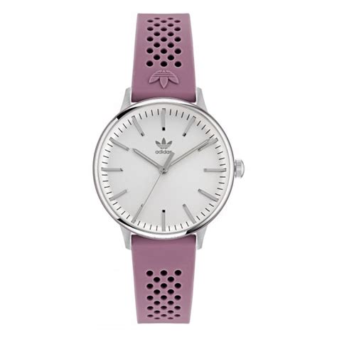 Adidas Originals Unisex Code One Pink Silicone Strap Watch Women S