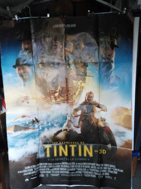 Affiche CinÉma Tintin Objets De Collection Sur Le Cinéma Eur 500 Picclick Fr