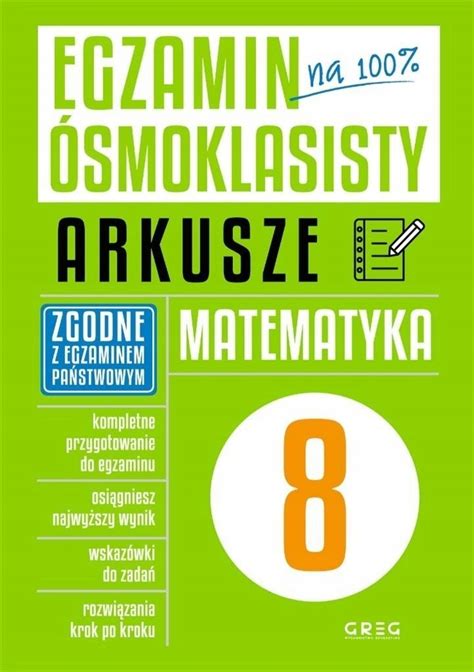 Egzamin Smoklasisty Arkusze Matematyka Greg