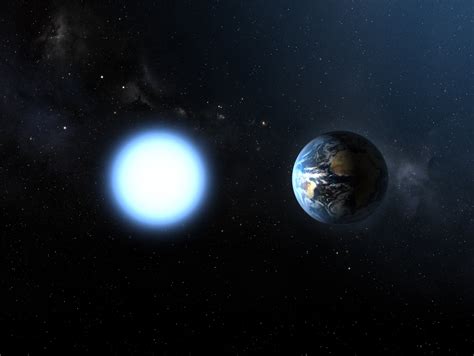 ESA - Sirius B compared to Earth