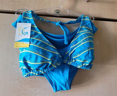 Strój kąpielowy dwuczęściowy bikini turkusowe Łódź Kup teraz na Allegro Lokalnie