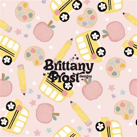 Daisy School Bus Pink Brittany Frost Designs