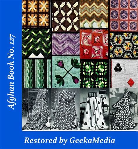 Afghan Pattern Book To Knit And Crochet In Hd Pdf Etsy Afghan Pattern Pattern Books