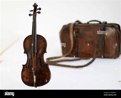 The Violin Played By Bandmaster Wallace Hartley During Titanics Tragic