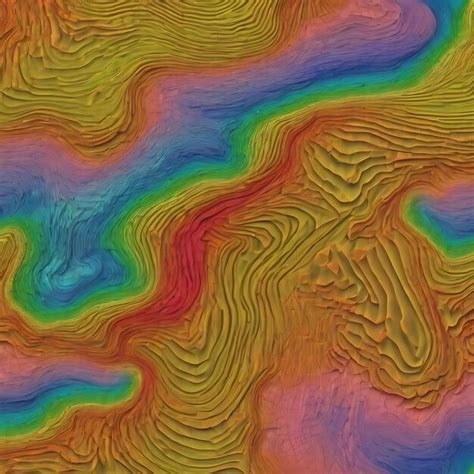 Premium Photo Topographic Contour Map With Grid Lines