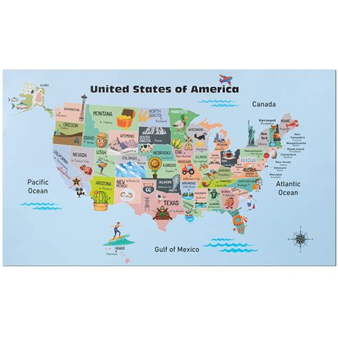 Buy Mr. PenUnited States for Kids, 14.5”x 24.6”, US for Kids Learning