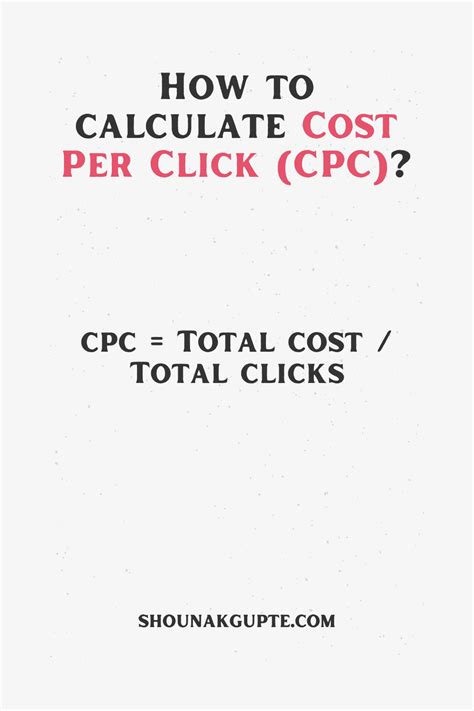 FREE Cost Per Click CPC Calculator Online