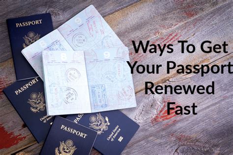 Ways To Get Your Passport Renewed Fast