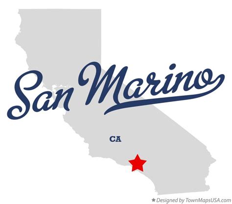 Map of San Marino, CA, California