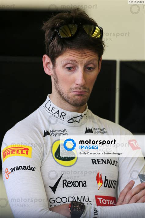 Romain Grosjean Fra Lotus F Formula One Testing Day One Bahrain