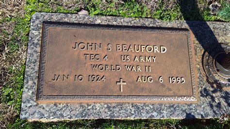 John Shelton Beauford 1924 1995 Memorial Find A Grave