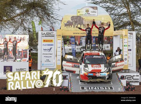 Ogier Sebastien Fra Toyota Gr Yaris Rally Hybrid Retrato Podio