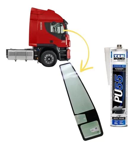 Vidro Fixo Porta Diret Para Iveco Stralis Tector Cola Parcelamento