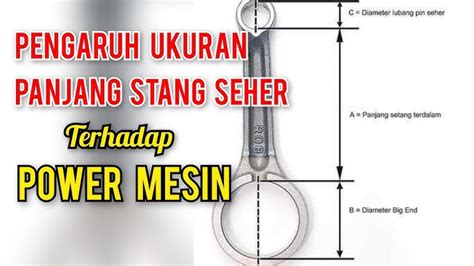 Ukuran Panjang Stang Seher Motor Lengkap Dengan Pen Big End 40 Off