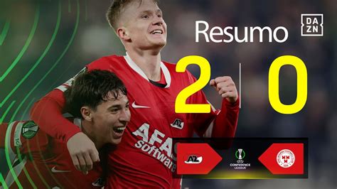 Estatísticas De Az Alkmaar X Football Club Shelbourne - Resumo | AZ Alkmaar 2-0 Shelbourne | Conference League 25/26 - YouTube