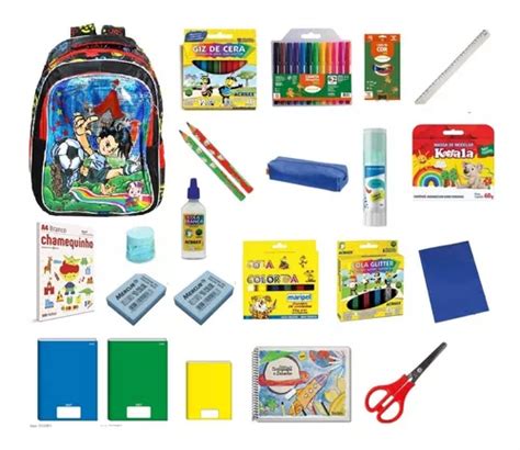 Kit Material Escolar Completo Ensino Infantil Volta S Aulas R Em