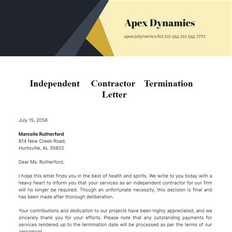 Termination Of Al Agreement Letter Template Infoupdate Org