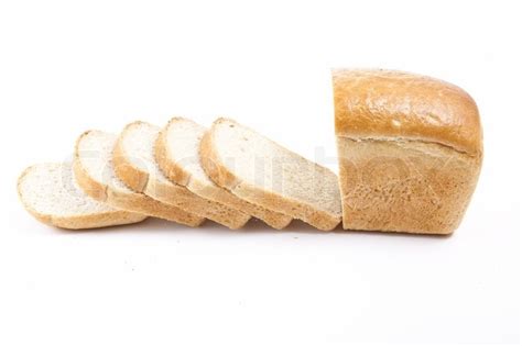 Sliced Bread Loaf On A White Background Stock Photo Colourbox