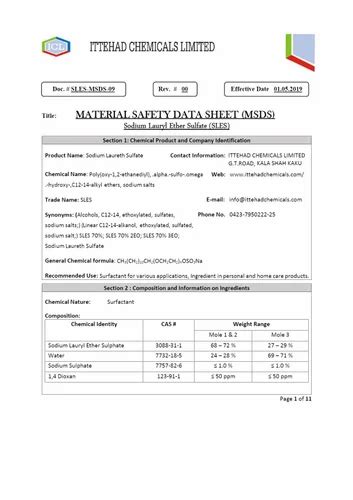 SLES Sodium Lauryl Ether Sulphate Sles Liquid Paste At Rs 49 Kg