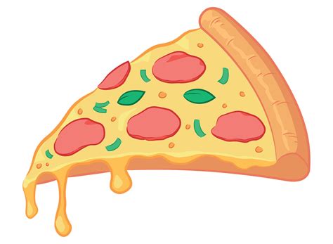 Pizza Slice Italian Food Restaurant Cartoon 27565481 Vector Art at Vecteezy