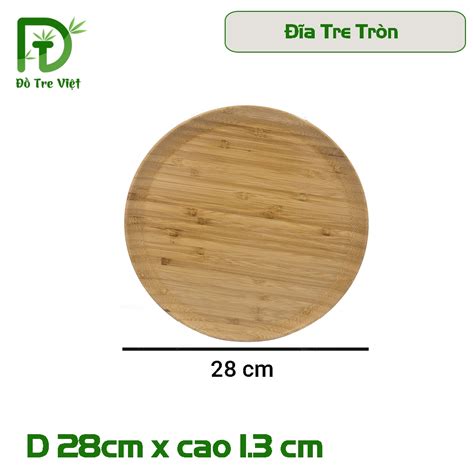 tre khay tre tron khay dung ly   thien moi truong shopee