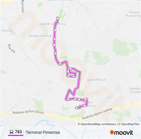 Rota Da Linha Hor Rios Paradas E Mapas Terminal Pimentas