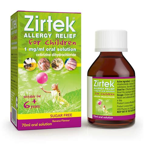 Zirtek Liquid Cetirizine Mg Ml Oral Solution Hay Fever Off