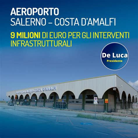 Il Portico Aeroporto Salerno Costa DAmalfi 9 Milioni Di Euro Per