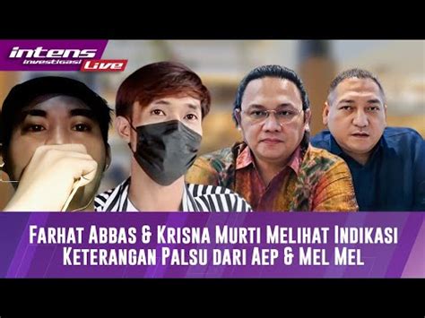 Farhat Abbas Krisna Murti Akan Laporkan Melmel Aep Atas Tuduhan