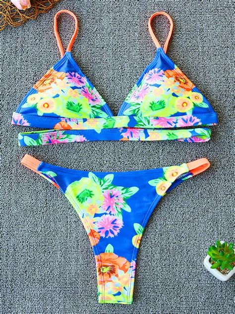 Sexy Bikini Swimsuit Women Swimwear Two Piece Bikini Set Print