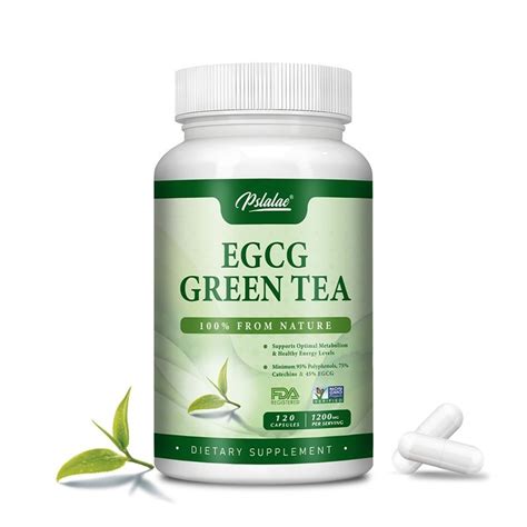 Pslalae綠茶萃取物1200毫克🍃，含有95% 多酚、75% 兒茶素，美國製造，60/120粒 | 蝦皮購物