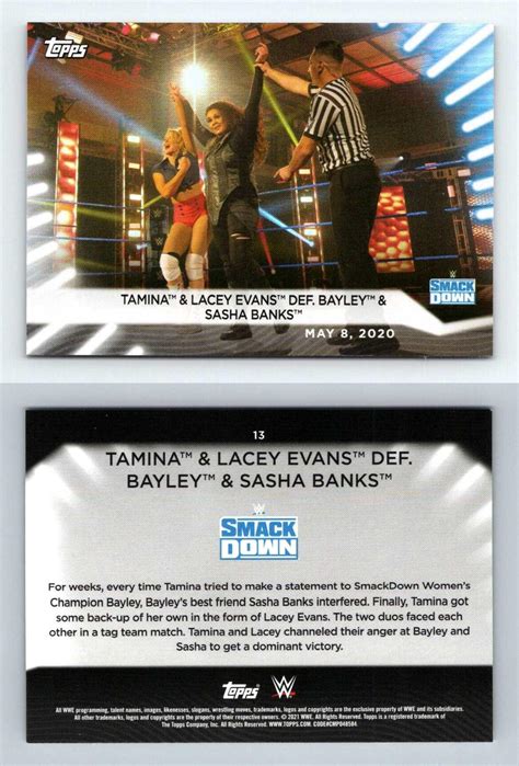 Tamina Lacey Evans Def Bayley Sasha Banks Wwe Women S Division