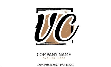 Vc Initial Handwriting Logo Vector Stock Vector Royalty Free