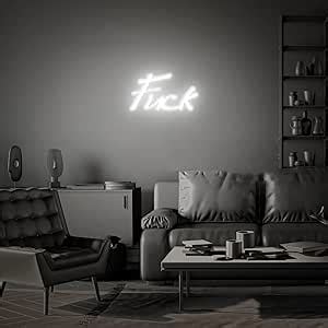 Amazon Fuck Neon Sign Large Led Light For Wall Decor Neon Signs Venue Decor Aesthetic
