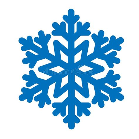 Símbolo De Copo De Nieve Icono Invierno Aislado En Blanco Ilustración