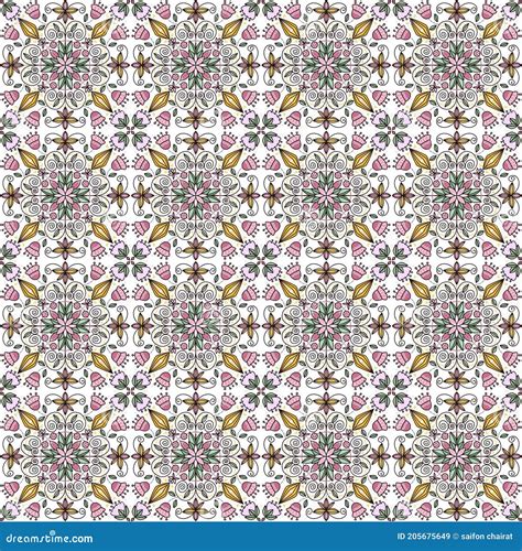 Seamless Pattern Fabric Pattern Paper Pattern Beautiful Flower