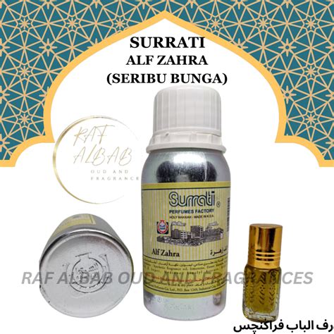 ORIGINAL ALF ZAHRA SERIBU BUNGA PERFUME OIL BY SURRATI MADE IN MAKKAH