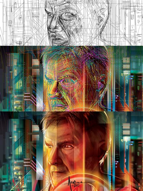 Blade Runner Vector Tribute Limited Print On Behance