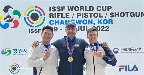 Shooting World Cup Mairaj Ahmad Khan Wins Historic Skeet Gold India