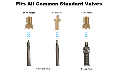 Embout Pompe Velo Kit Adaptateur De Valve De V Lo Dv Av Sv Embout