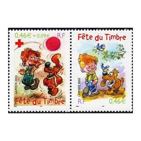 Timbre Yvert France No P3467a Fete Du Timbre Boule Et Bill 0 46 0 09