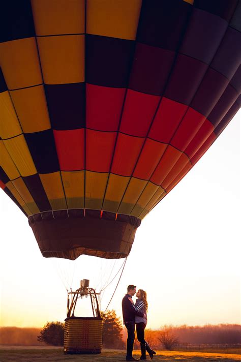 Sunrise Hot Air Balloon Engagement Shoot Hot Air Balloons Photography Air Balloon Hot Air