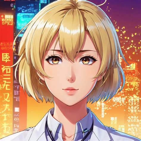 Blonde Woman With Short Hair Stable Diffusion Online