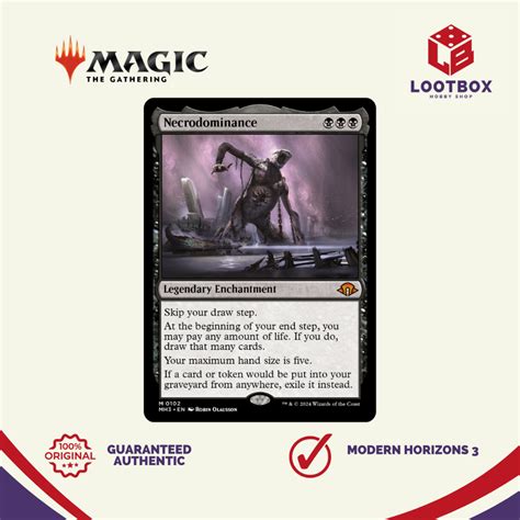 Magic The Gathering Necrodominance Mythic Rare Modern Horizons 3 Shopee Philippines